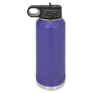 Insulated Water Bottle | 32 oz - Black Diamond Laser Design