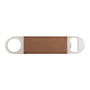 Bottle Opener | Leatherette - Black Diamond Laser Design