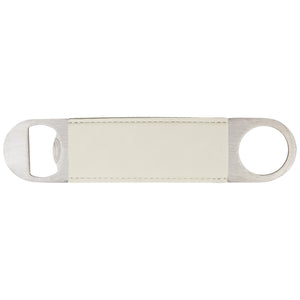 Custom Bottle Opener | Leatherette - Black Diamond Laser Design
