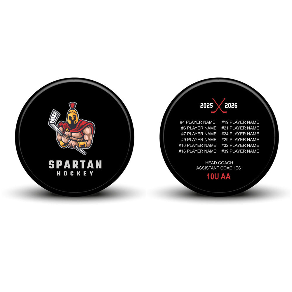 Custom Pucks Seattle Custom Team Hockey Pucks | Black Diamond Laser Design
