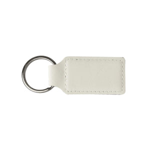 Custom Keychain | Leatherette - Black Diamond Laser Design