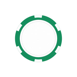 Poker Chip Golf Ball Markers - Black Diamond Laser Design