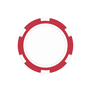 Poker Chip Golf Ball Markers - Black Diamond Laser Design