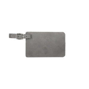 Luggage Tag | Faux Leather - Black Diamond Laser Design