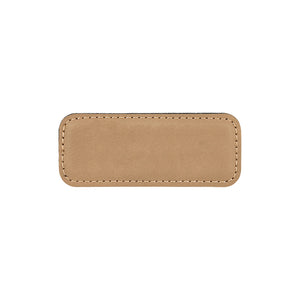 Name Badge with Magnet | Faux Leather - Black Diamond Laser Design