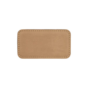 Name Badge with Magnet | Faux Leather - Black Diamond Laser Design