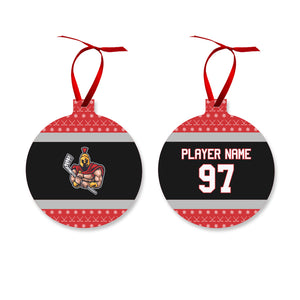 Ugly Sweater Ornament | Hockey - Black Diamond Laser Design