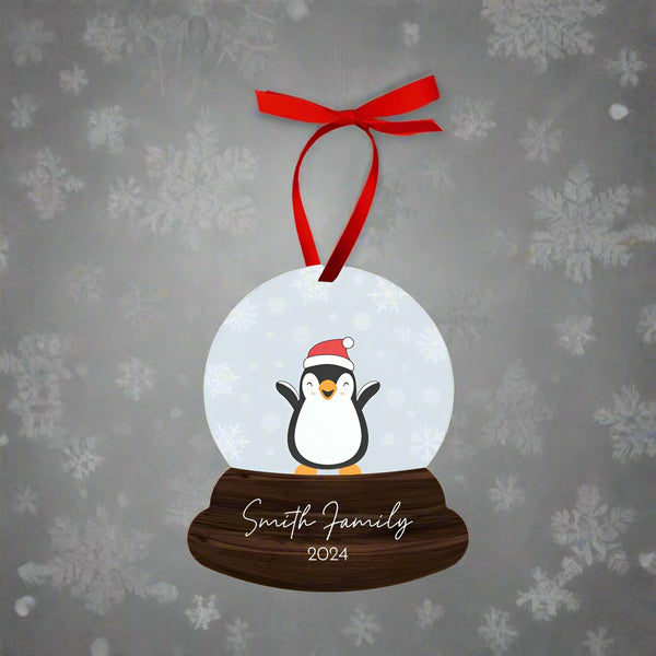 Personalized Christmas Ornament | Snow Globe