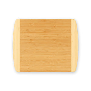 Two-Tone Bamboo Cutting Board - Black Diamond Laser Design