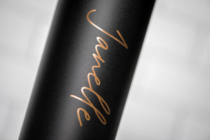 Skinny Tumbler | Rose Gold - Black Diamond Laser Design