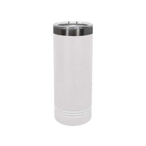 22 oz Skinny Tumbler | Ghost Black Logo - Black Diamond Laser Design