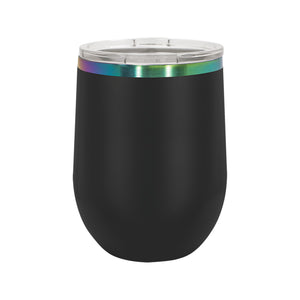 Wine Tumbler | Prism - Black Diamond Laser Design