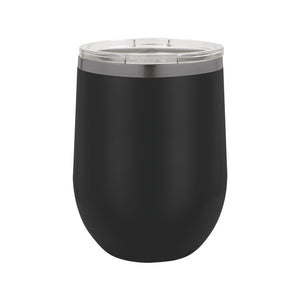 Wine Tumbler | Ghost Black - Black Diamond Laser Design