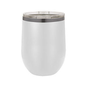 Wine Tumbler | Ghost Black - Black Diamond Laser Design