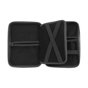 Personalized Tech Organizer | Faux Leather - Black Diamond Laser Design