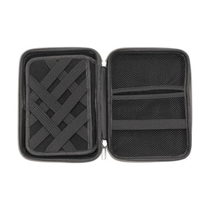 Personalized Tech Organizer | Faux Leather - Black Diamond Laser Design
