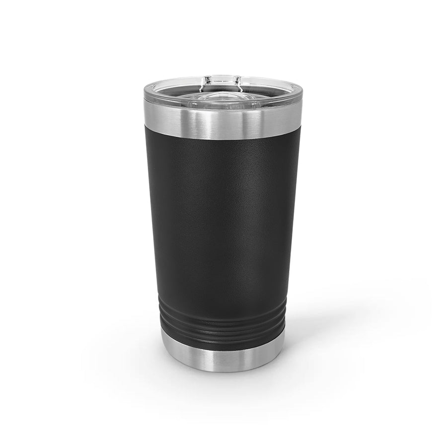 Vacuum Insulated Tumbler | Pint - Black Diamond Laser Design