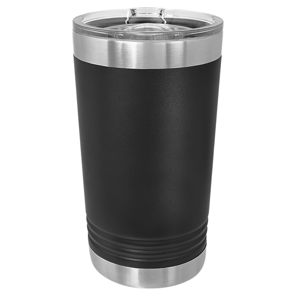 Vacuum Insulated Tumbler | Pint - Black Diamond Laser Design