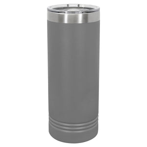 Vacuum Insulated Tumbler | Skinny - Black Diamond Laser Design