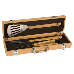 BBQ Set | Bamboo - Black Diamond Laser Design