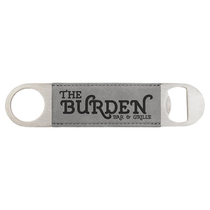 Bottle Opener | Leatherette - Black Diamond Laser Design