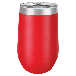 Vacuum Insulated Tumbler | Stemless - Black Diamond Laser Design