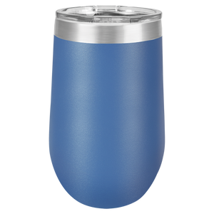 Vacuum Insulated Tumbler | Stemless - Black Diamond Laser Design