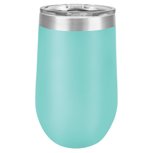 Vacuum Insulated Tumbler | Stemless - Black Diamond Laser Design