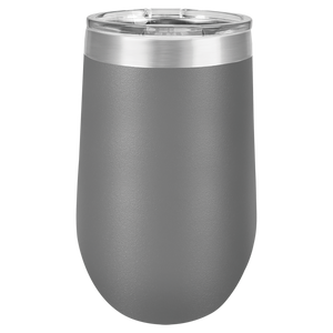 Vacuum Insulated Tumbler | Stemless - Black Diamond Laser Design