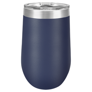 Vacuum Insulated Tumbler | Stemless - Black Diamond Laser Design