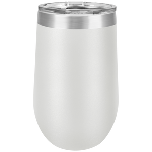 Vacuum Insulated Tumbler | Stemless - Black Diamond Laser Design