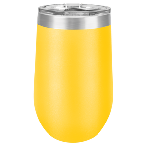 Vacuum Insulated Tumbler | Stemless - Black Diamond Laser Design