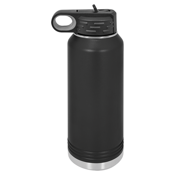 Vacuum Insulated Water Bottle - Black Diamond Laser Design