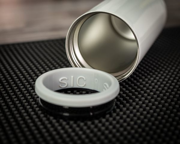 SIC | Slim Can Cooler - Black Diamond Laser Design