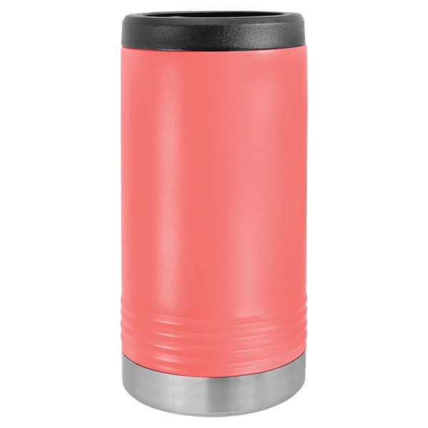 Vacuum Insulated Beverage Holder | Slim Can - Black Diamond Laser Design