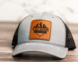 Classic Trucker Hat - Black Diamond Laser Design