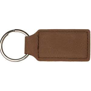 Keychain | Leatherette - Black Diamond Laser Design