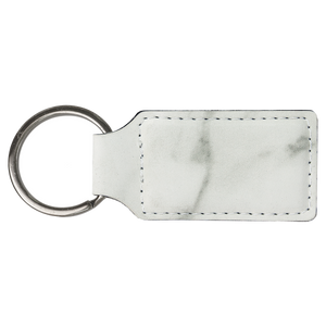 Keychain | Leatherette - Black Diamond Laser Design