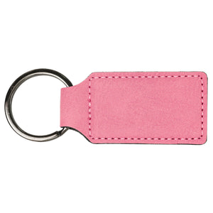 Keychain | Leatherette - Black Diamond Laser Design