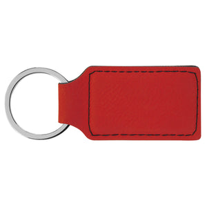 Keychain | Leatherette - Black Diamond Laser Design