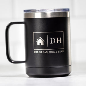 Vacuum Insulated Tumbler | Mug - Black Diamond Laser Design