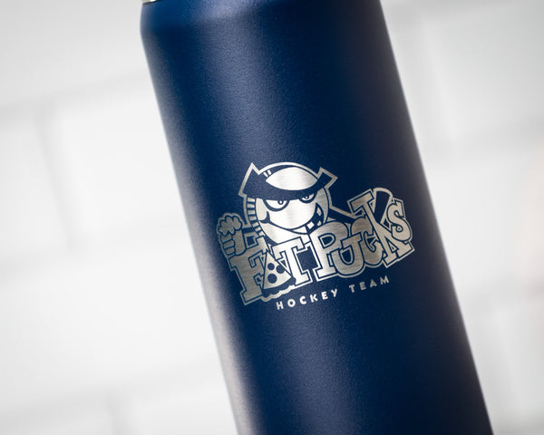 Vacuum Insulated Water Bottle - Black Diamond Laser Design