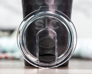 SIC | Dimpled Golf Tumbler - Black Diamond Laser Design