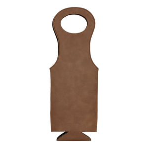 Wine Bag | Leatherette - Black Diamond Laser Design