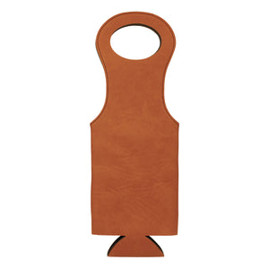 Wine Bag | Leatherette - Black Diamond Laser Design